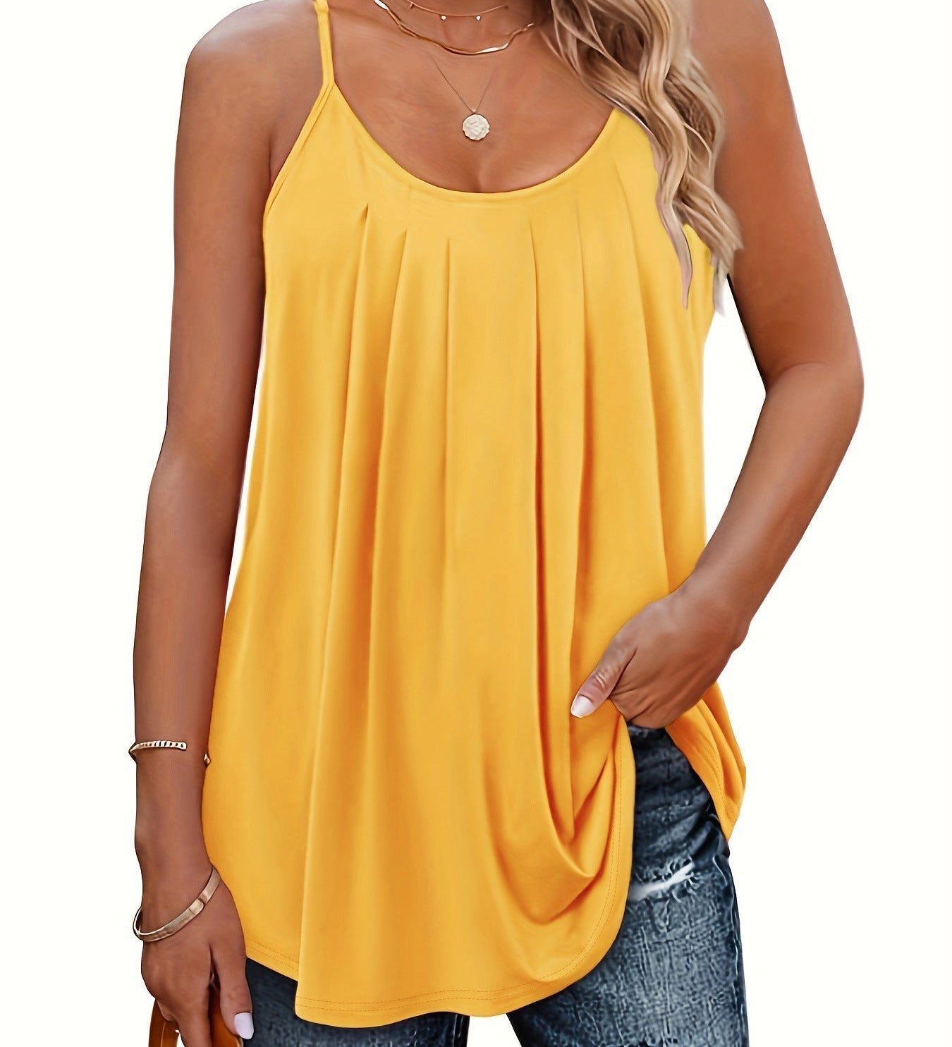 Amy — Women Lightweight Spaghetti Strap Fit Summer Top