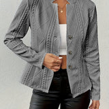 Aoife — Sculpted Button Jacket