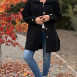 Daisy — Classic Button-Down Oversized Coat