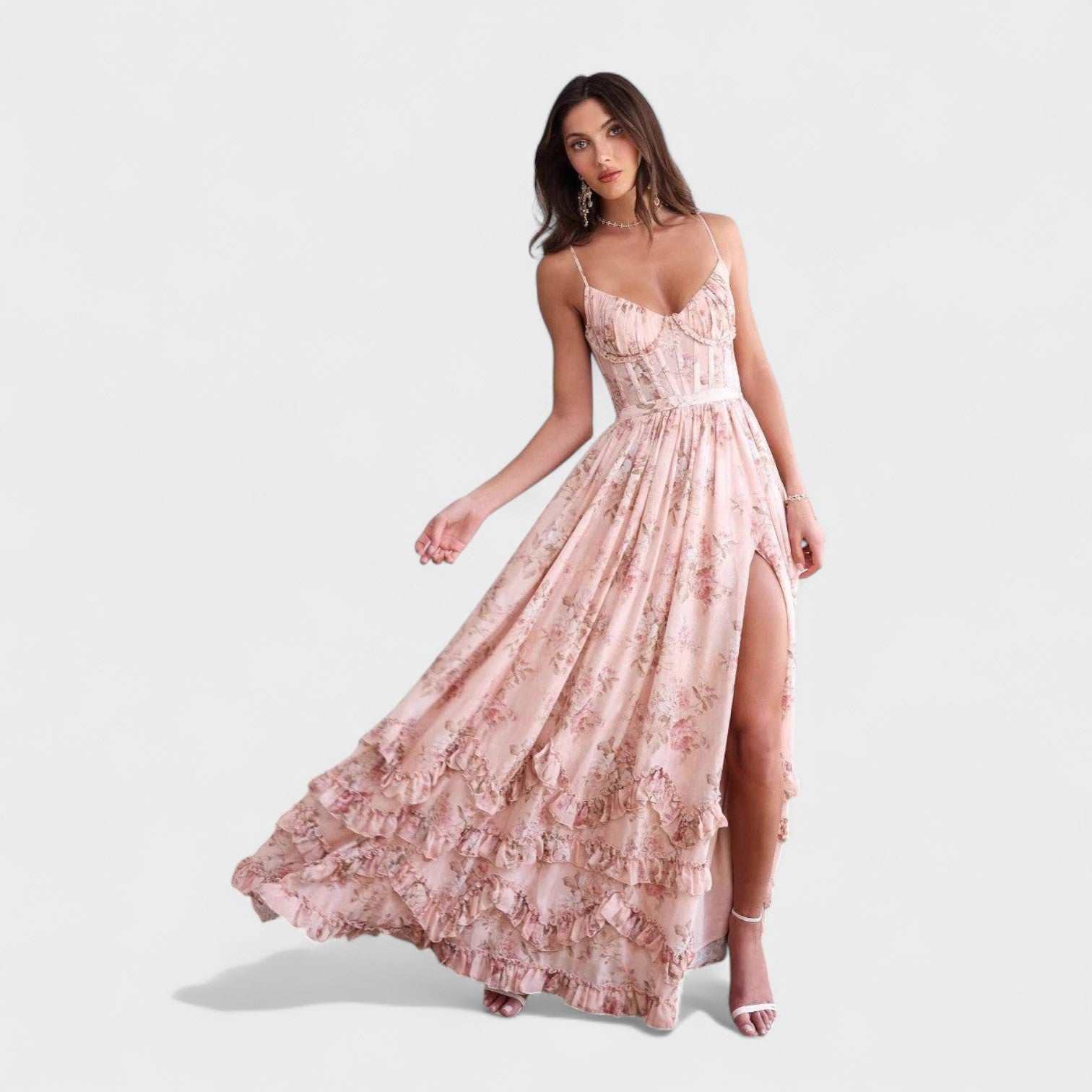 Ruby — Long Bohemian Dress with Slit