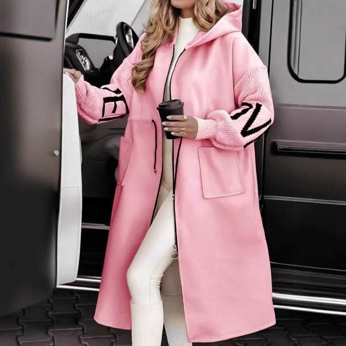 Geraldine — Elegant Hooded Coatigan