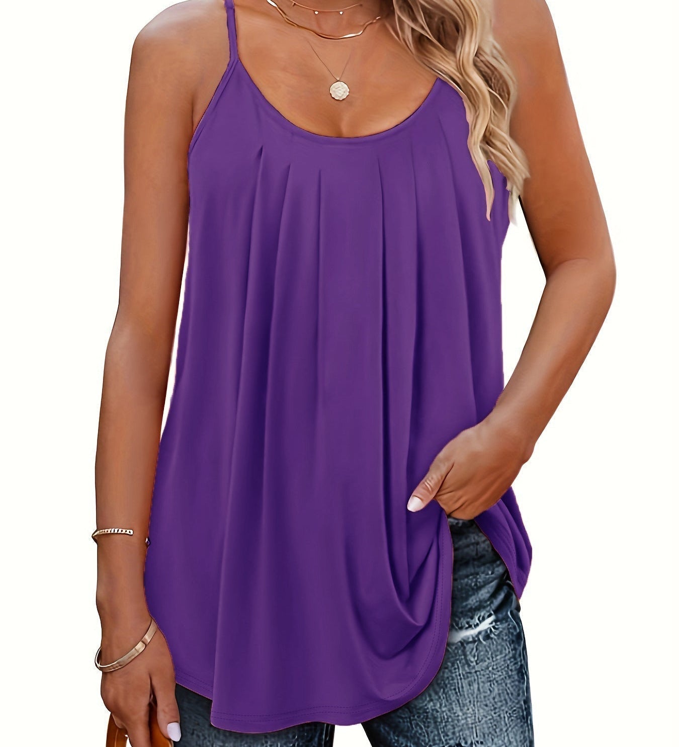 Amy — Women Lightweight Spaghetti Strap Fit Summer Top