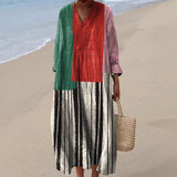 Sophie — Striped Patchwork Dress