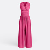 Diane — Chic Sleeveless Jumpsuit with Wide Legs