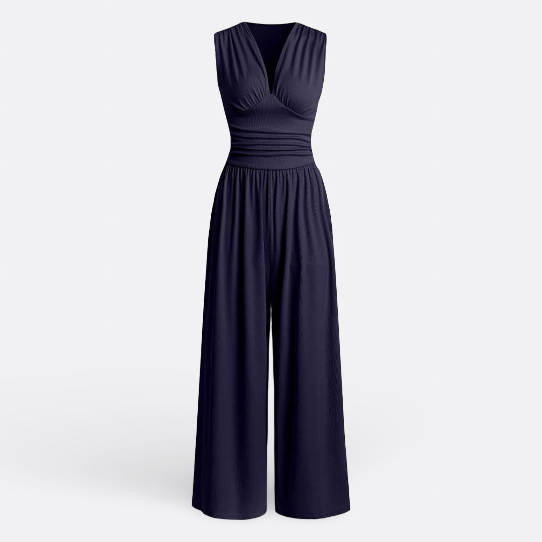 Emily — Chic Sleeveless Jumpsuit with Wide Legs