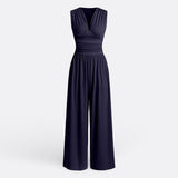 Diane — Chic Sleeveless Jumpsuit with Wide Legs