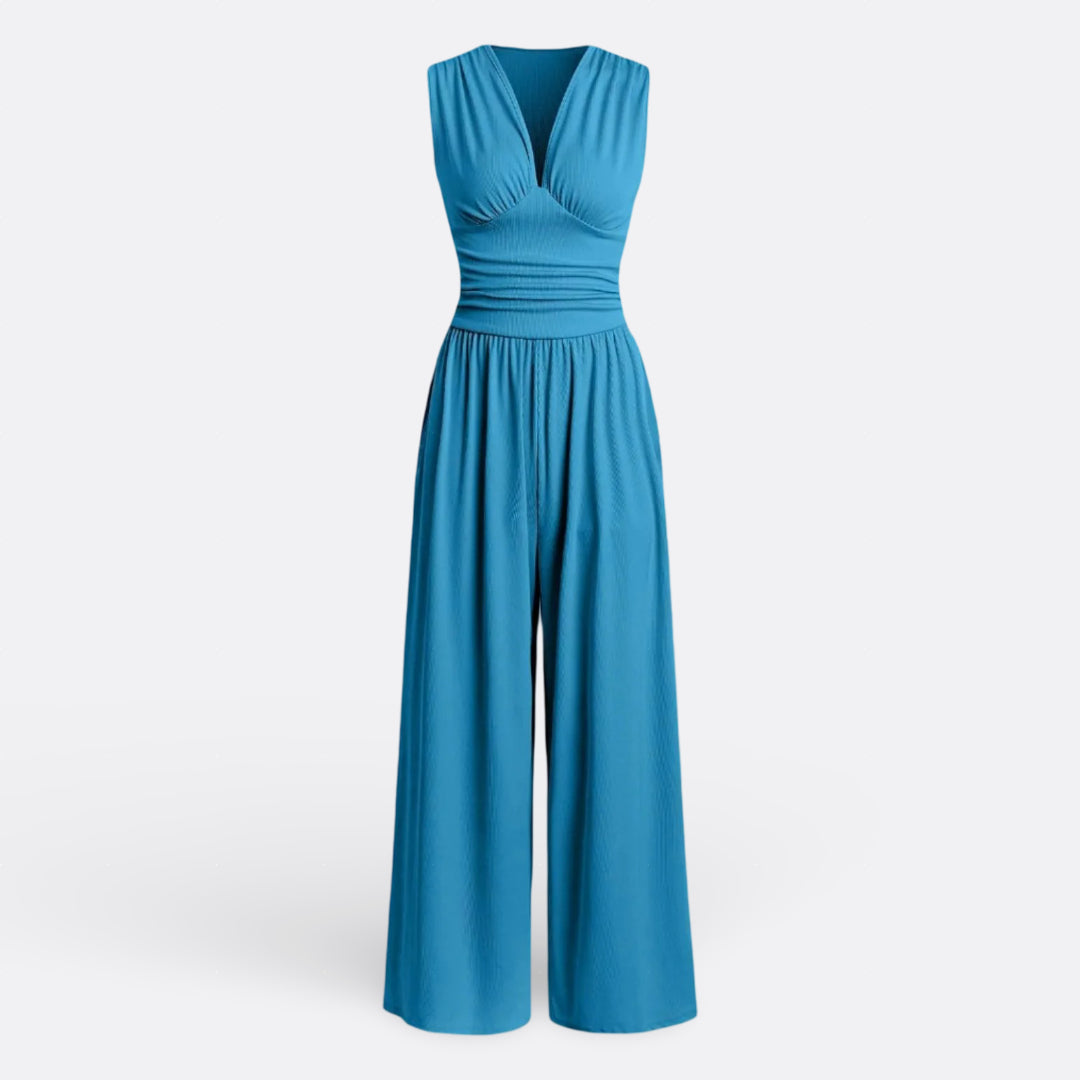 Emily — Chic Sleeveless Jumpsuit with Wide Legs