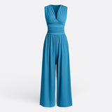Diane — Chic Sleeveless Jumpsuit with Wide Legs