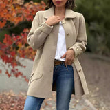 Daisy — Classic Button-Down Oversized Coat