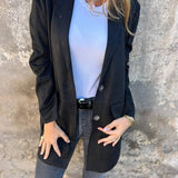 Siobhán — Long Suede-Look Coat
