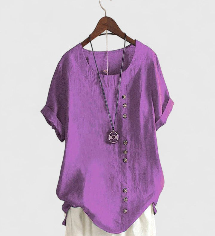 Aisling — Comfortable Short Sleeve Blouse