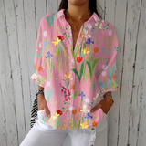 Grace — Floral Shirt Tulip Garden