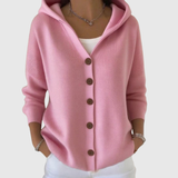 Tara — Comfortable Knitted Hoodie Cardigan