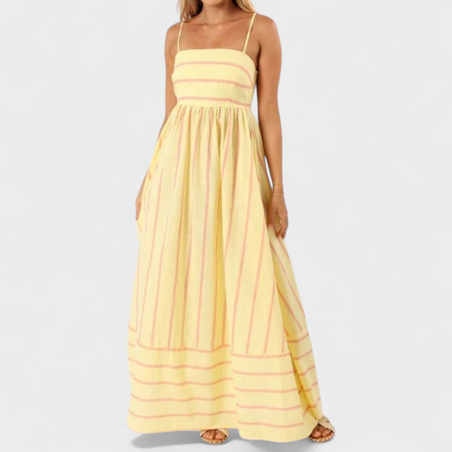 Patricia — Long Striped Dress