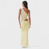 Orla — Asymmetrical Maxi Dress