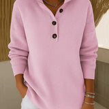 Bronagh — V-Neck Polo Jumper