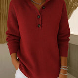 Bronagh — V-Neck Polo Jumper