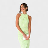 Caitlin — Long Dress with Pleats