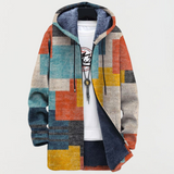 Sarah — Jacket with Geometric Colour Blocks