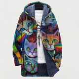 Síle — Hoodie with Cat and Rainbow