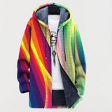 Louise — Jacket with Rainbow Stripes
