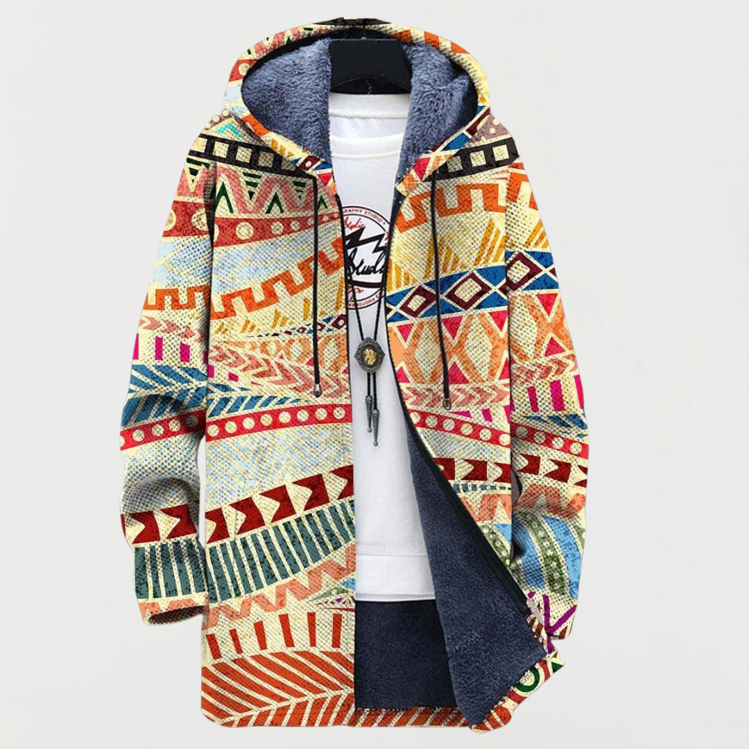 Julie — Jacket with Ethno Pattern