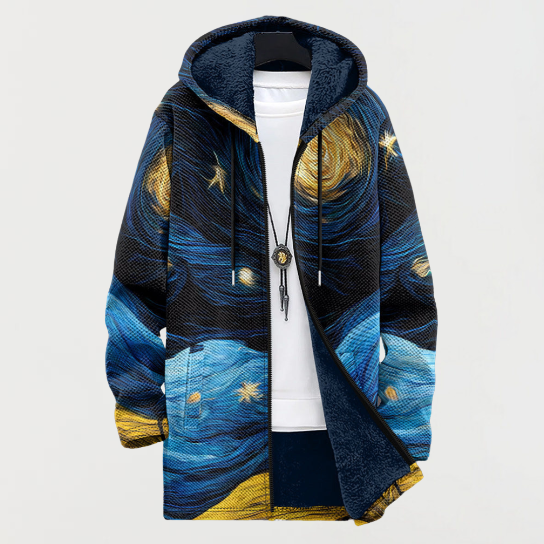 Lorraine — Jacket with Starry Sky Pattern