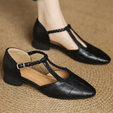Aoife — Leather Mary Janes