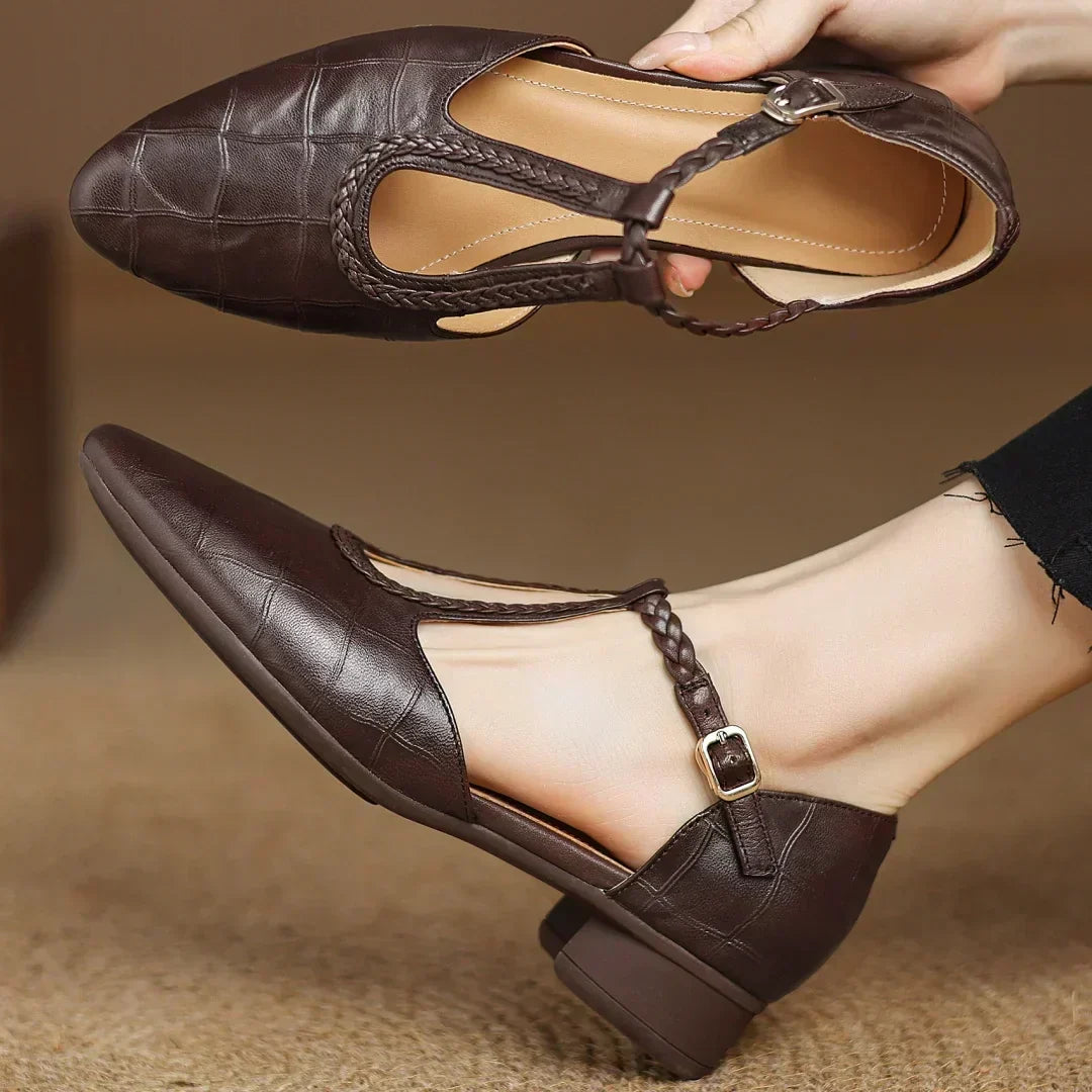 Aoife — Leather Mary Janes