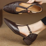 Aoife — Leather Mary Janes