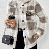 Amy — Elegant Striped Fleece Jacket
