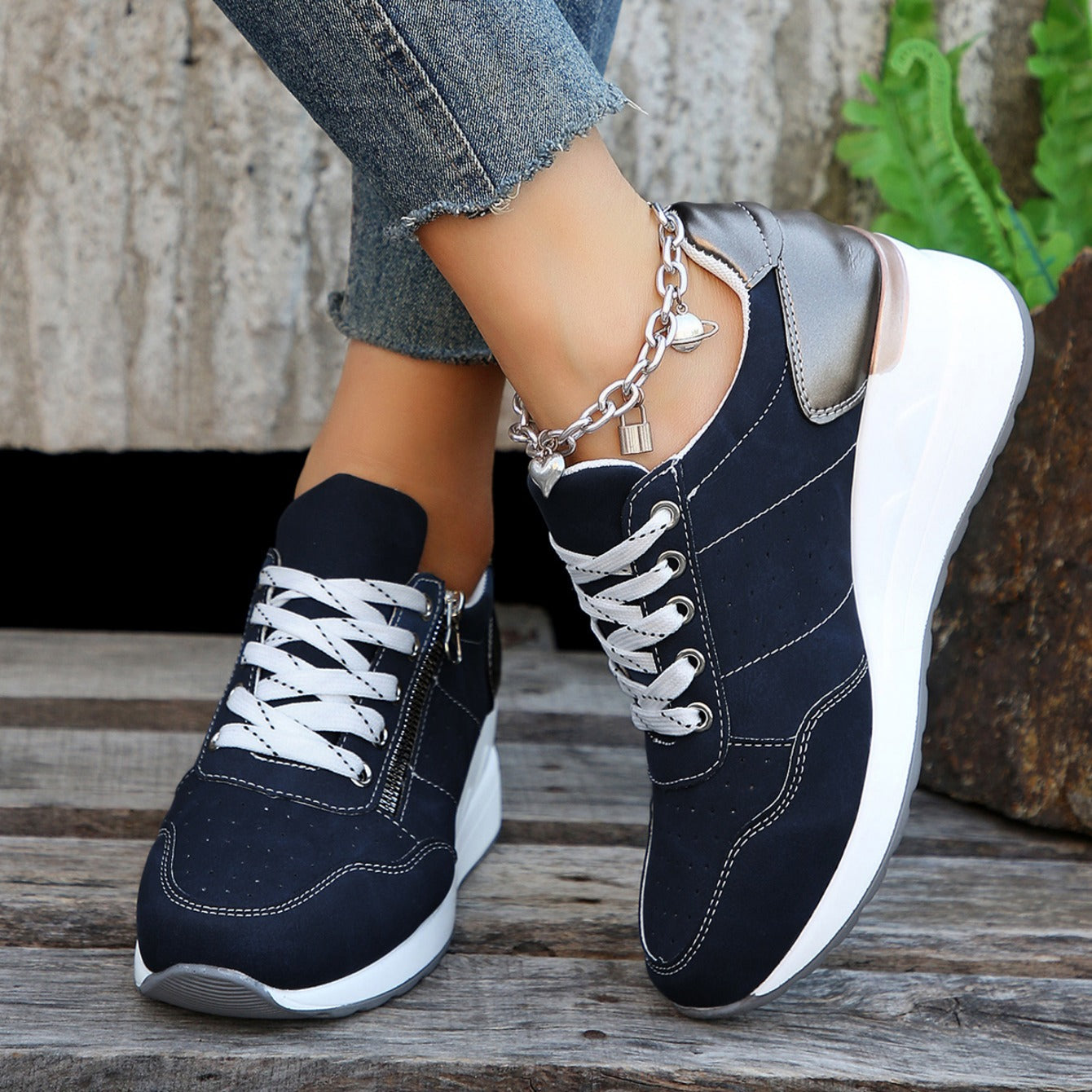Maura — Zip-Up Orthopedic Trainers