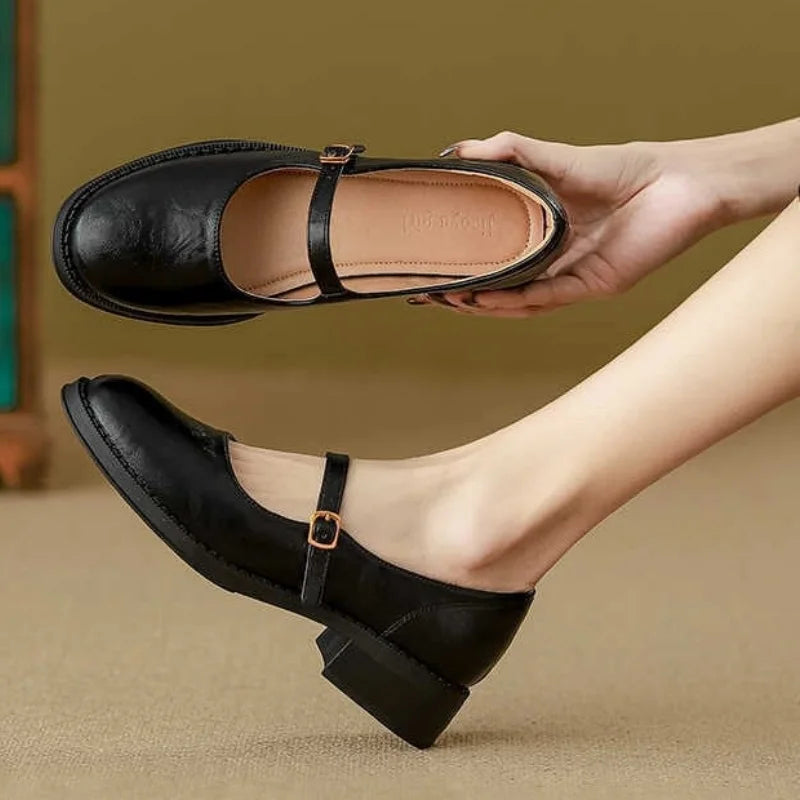 Isabelle — Classic Comfort Mary Janes Made Of Leather