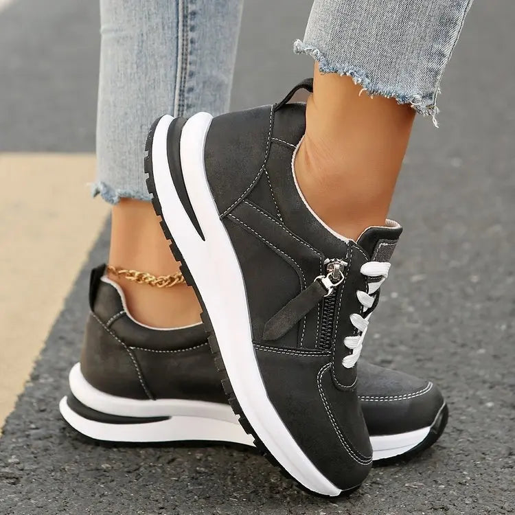 Maeve — Zip-Up Orthopedic Trainers