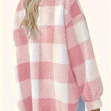 Amy — Elegant Striped Fleece Jacket