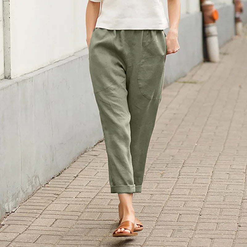 Amelia — Wide Trousers with Pockets