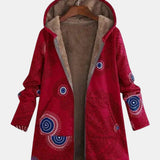 Lisa — Sherpa Jacket with Tribal Pattern