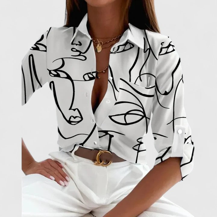 Noreen — Elegant Long Sleeve Blouse