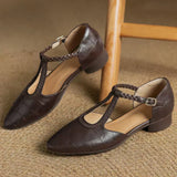 Aoife — Leather Mary Janes