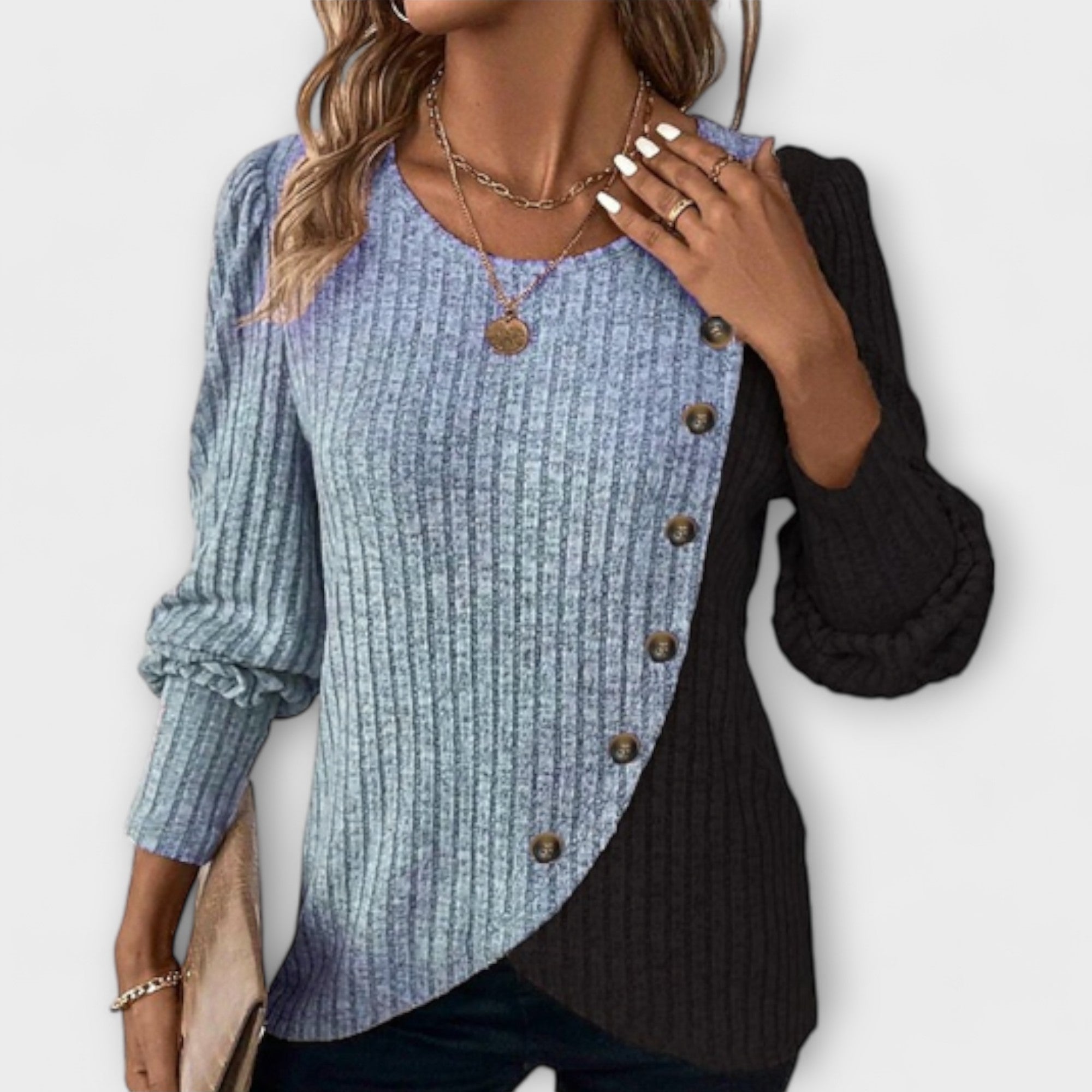 Úna — Elegant Knitted Blouse