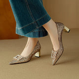 Paula — Glitter Pumps