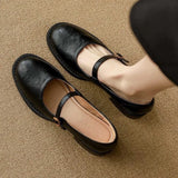 Isabelle — Classic Comfort Mary Janes Made Of Leather