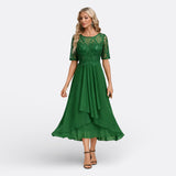 Aoibheann — Lace Dress with Short Sleeves