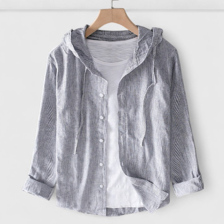 Hannah — Elegant Hooded Blouse