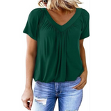 Cynthia — Casual Women's V-Neck Top