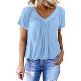 Cynthia — Casual Women's V-Neck Top