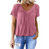 Cynthia — Casual Women's V-Neck Top