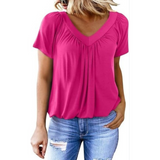 Cynthia — Casual Women's V-Neck Top