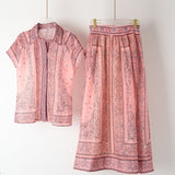 Rebecca — Printed Two-Piece Boho Set