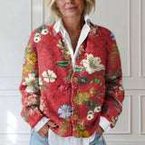 Abigail — Retro-Style Cardigan with Floral Print and Buttons